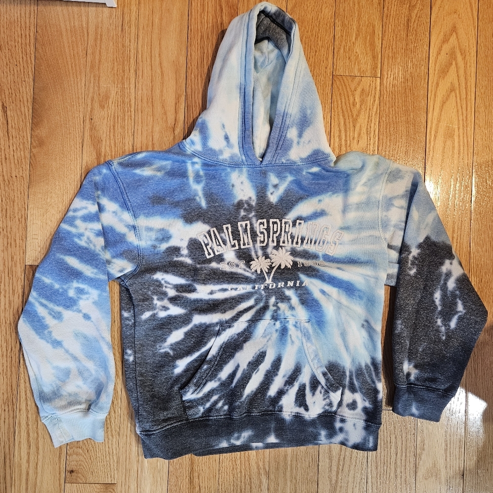 Girls Palm Springs Tie Dye Hoodie